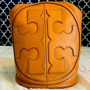 Tory Burch All T Leather Hobo Purse